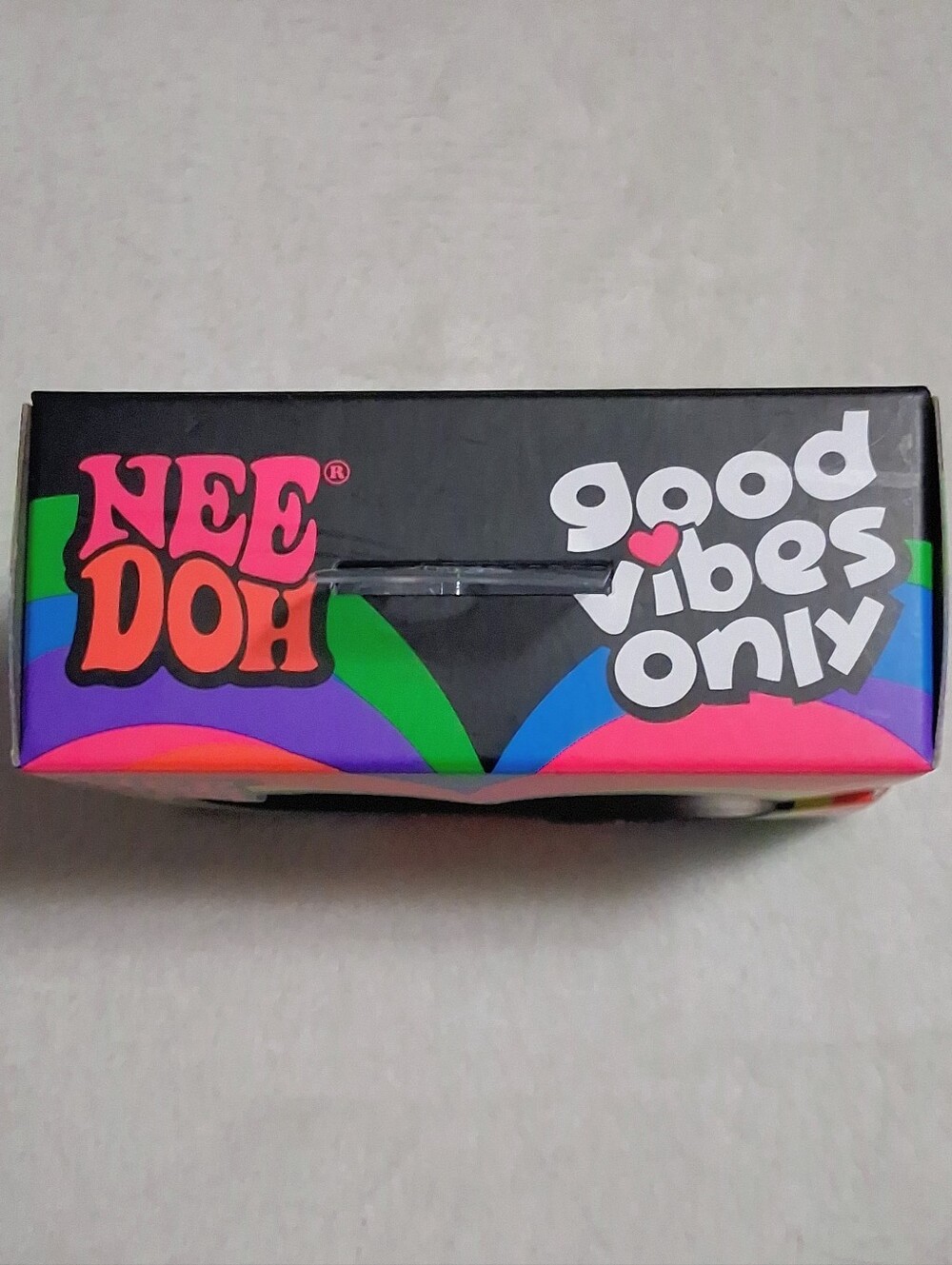 NeeDoh "Good Vibes Only" Groovy Squeeze Heart BLUE💙"You Are Enough" - Picture 5 of 6